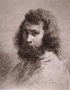 Jean Francois Millet Self-Portrait oil on canvas